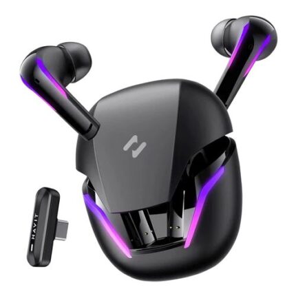 HAVIT TW970 Ultra-Low Latency Earbuds, With Bluetooth 5.3 & RGB Lighting - Black
