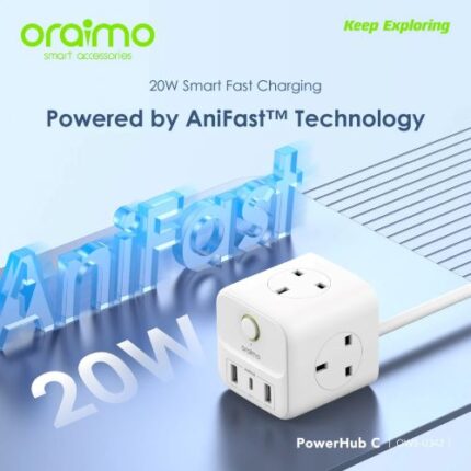 oraimo PowerHub C 2M 4-AC 3-USB power extension-2 OWS-U351